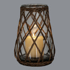 Briar Collection Wicker Pillar Lantern