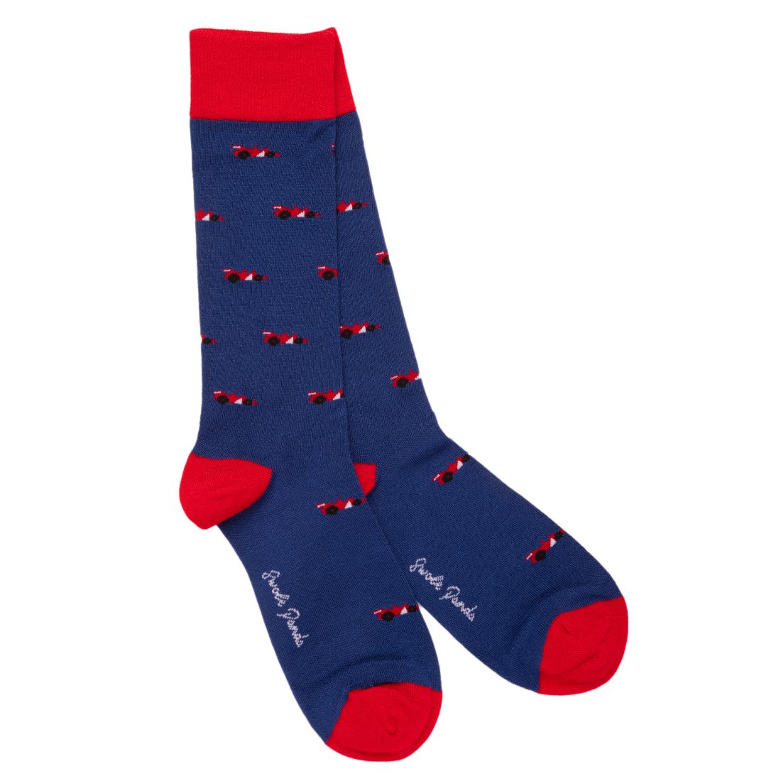 Racing Car Bamboo-Blend Sock Gift Box, 4 Pairs