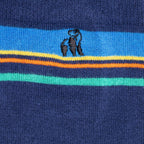 Royal Blue Multi Stripe Bamboo-Blend Socks