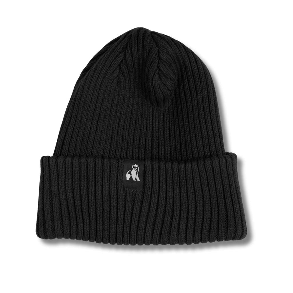 Black Organic Cotton Beanie