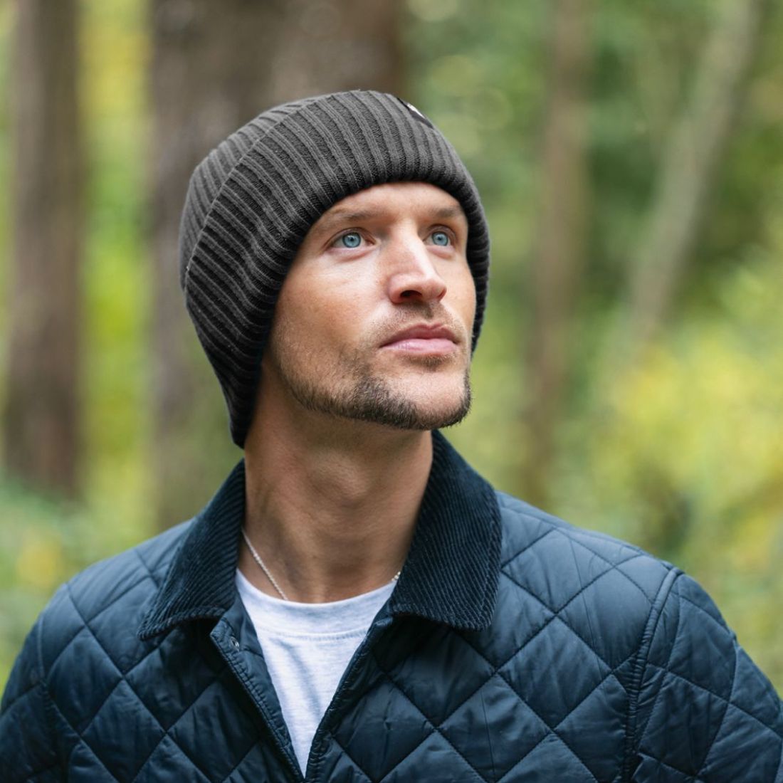 Black Organic Cotton Beanie