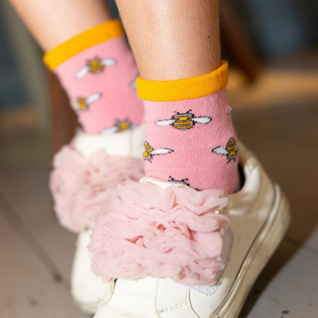 Children's Bumblebee Bamboo-Blend Socks