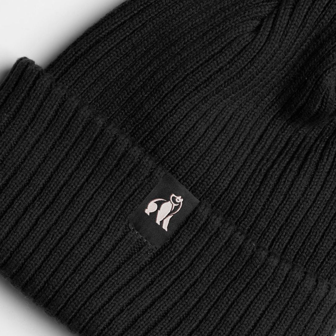 Black Organic Cotton Beanie