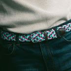 Bright Zigzag Recycled Woven Belt