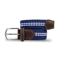 White Fine Stripe Recycled Woven Belt