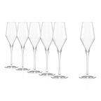 Stolzle Lausitz Quatrophil Glass Champagne Flutes - 290ml - Box of 6