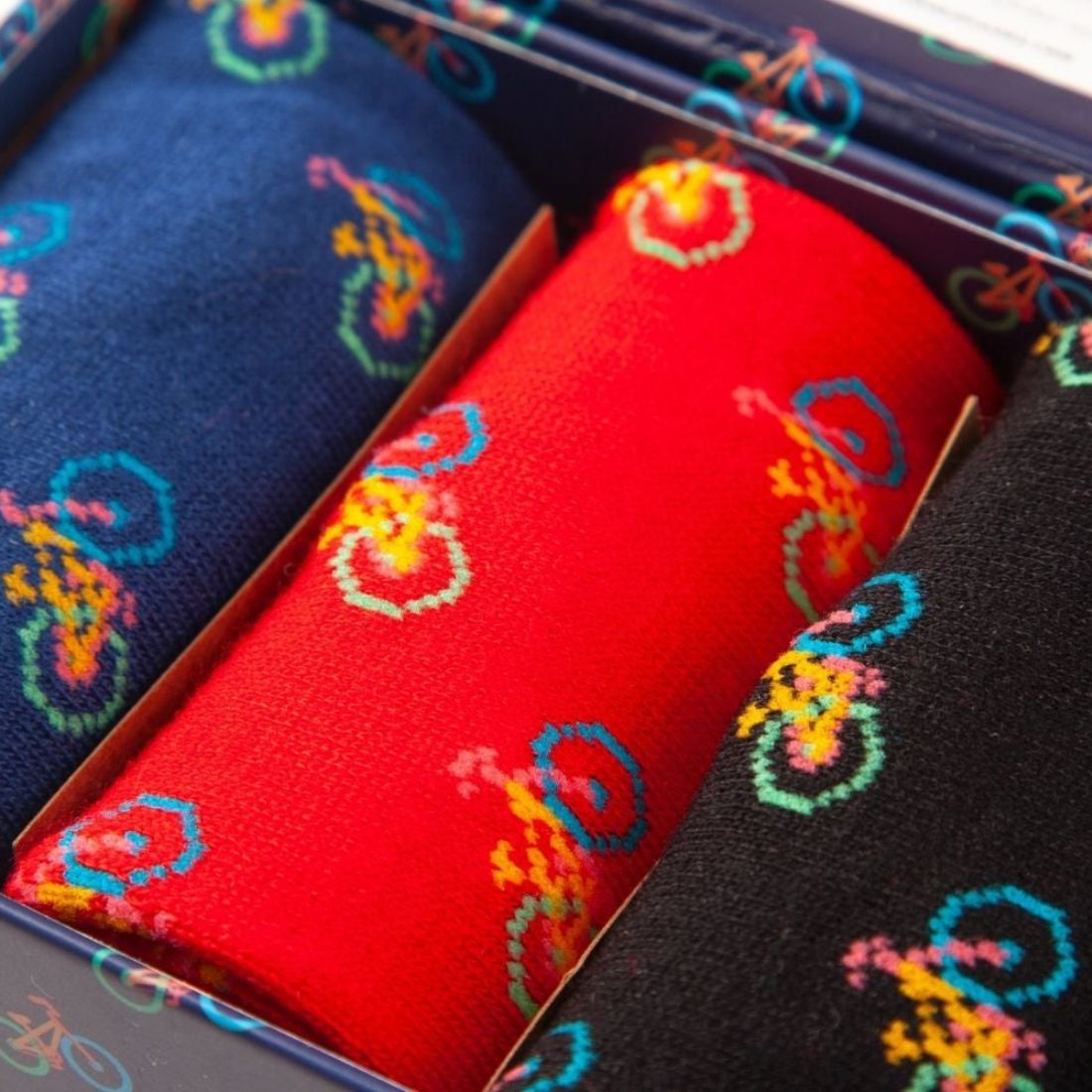 Bicycle Bamboo-Blend Sock Gift Box, 3 Pairs