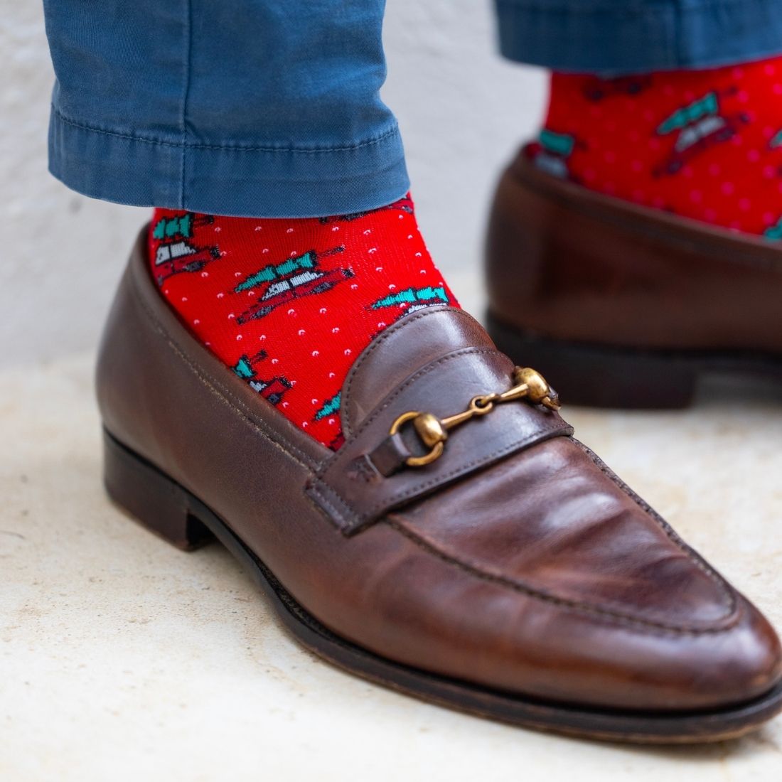 Driving Home for Christmas Bamboo-Blend Socks
