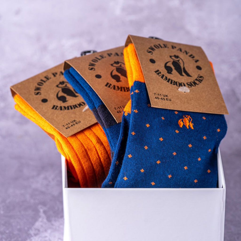 Build Your Own Bamboo-Blend Sock Gift Box, 3 Pairs