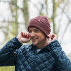Burgundy Organic Cotton Beanie