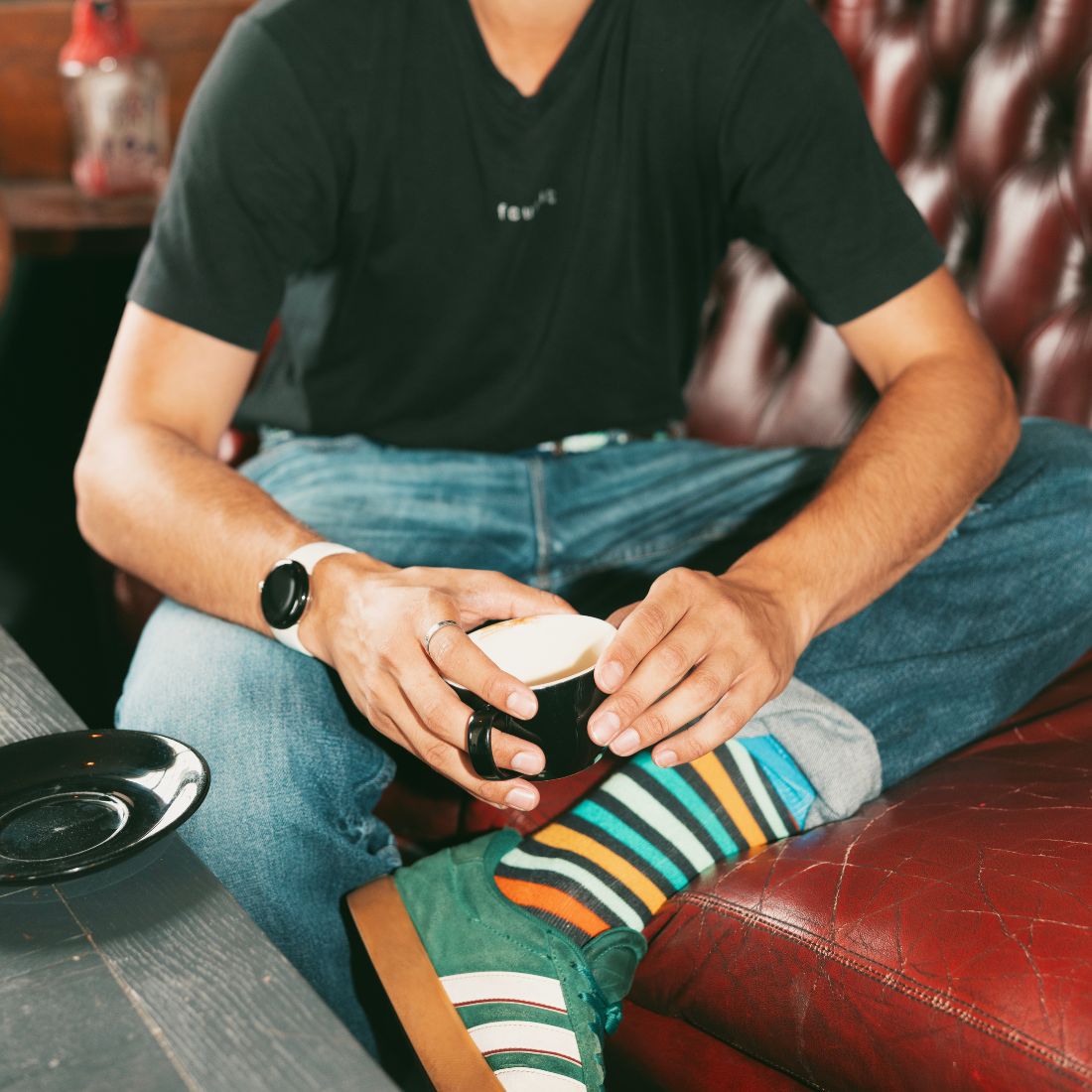 Gradient Stripe Bamboo-Blend Socks