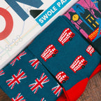 London Bamboo-Blend Sock Gift Box, 4 Pairs