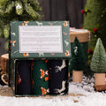 Countryside Bamboo-Blend Sock Gift Box, 3 Pairs
