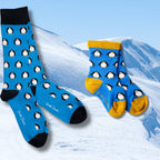 Penguin Matching Bamboo-Blend Sock Set, Adult & Child