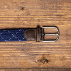 Navy & White Dot Recycled Woven Belt