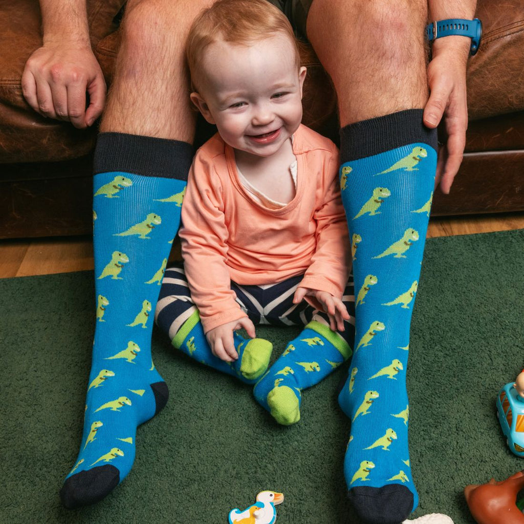 Children's T-Rex Bamboo-Blend Socks
