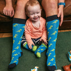 T-Rex Matching Bamboo-Blend Sock Set, Adult & Child