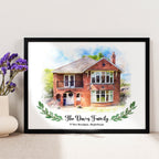 Personalised Watercolour House Portrait