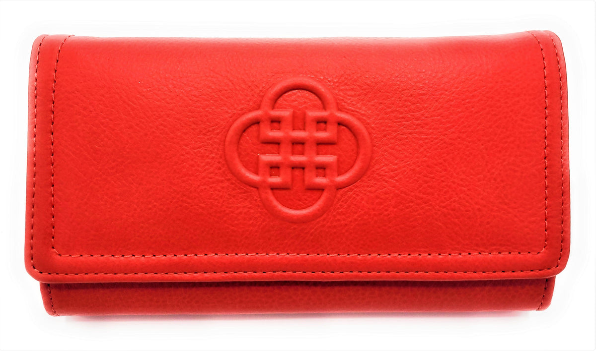 SADDLER BONNIE Real Leather Designer RFID Multi-section Purse | Gift Boxed