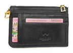 SADDLER PIPER Real Leather Designer Top Zip Card Holder | Gift Boxed