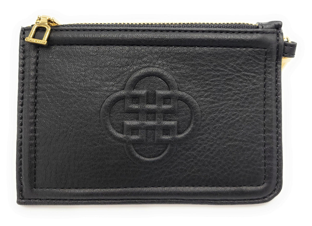SADDLER PIPER Real Leather Designer Top Zip Card Holder | Gift Boxed