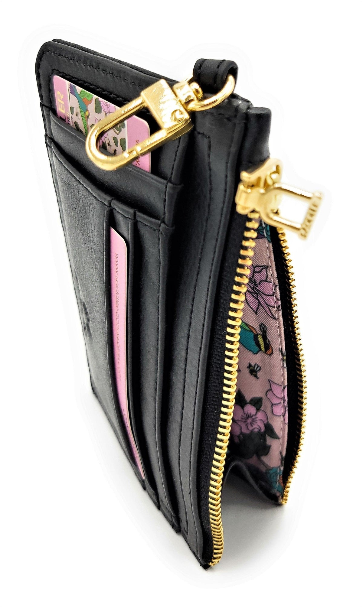 SADDLER PIPER Real Leather Designer Top Zip Card Holder | Gift Boxed