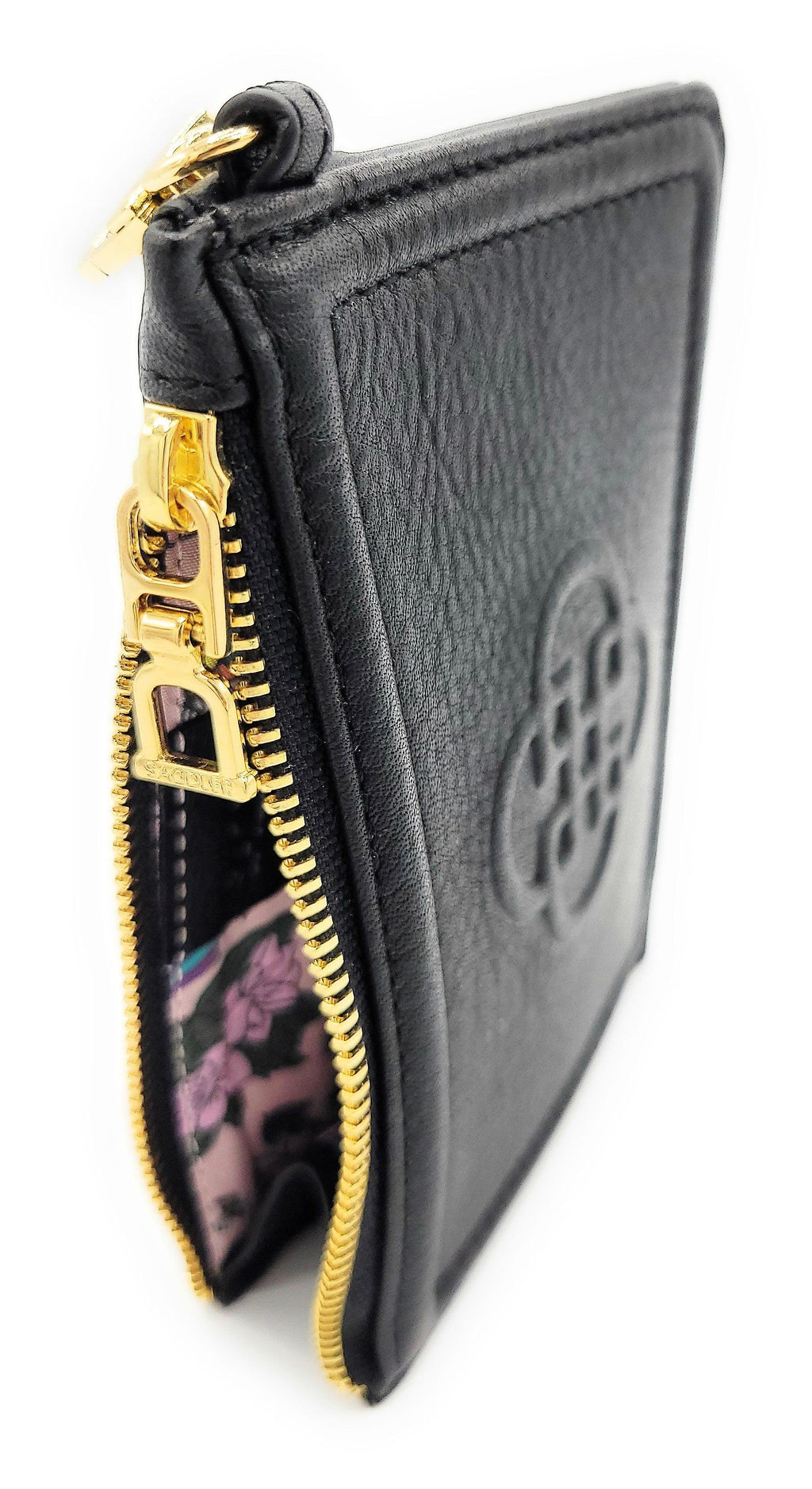 SADDLER PIPER Real Leather Designer Top Zip Card Holder | Gift Boxed