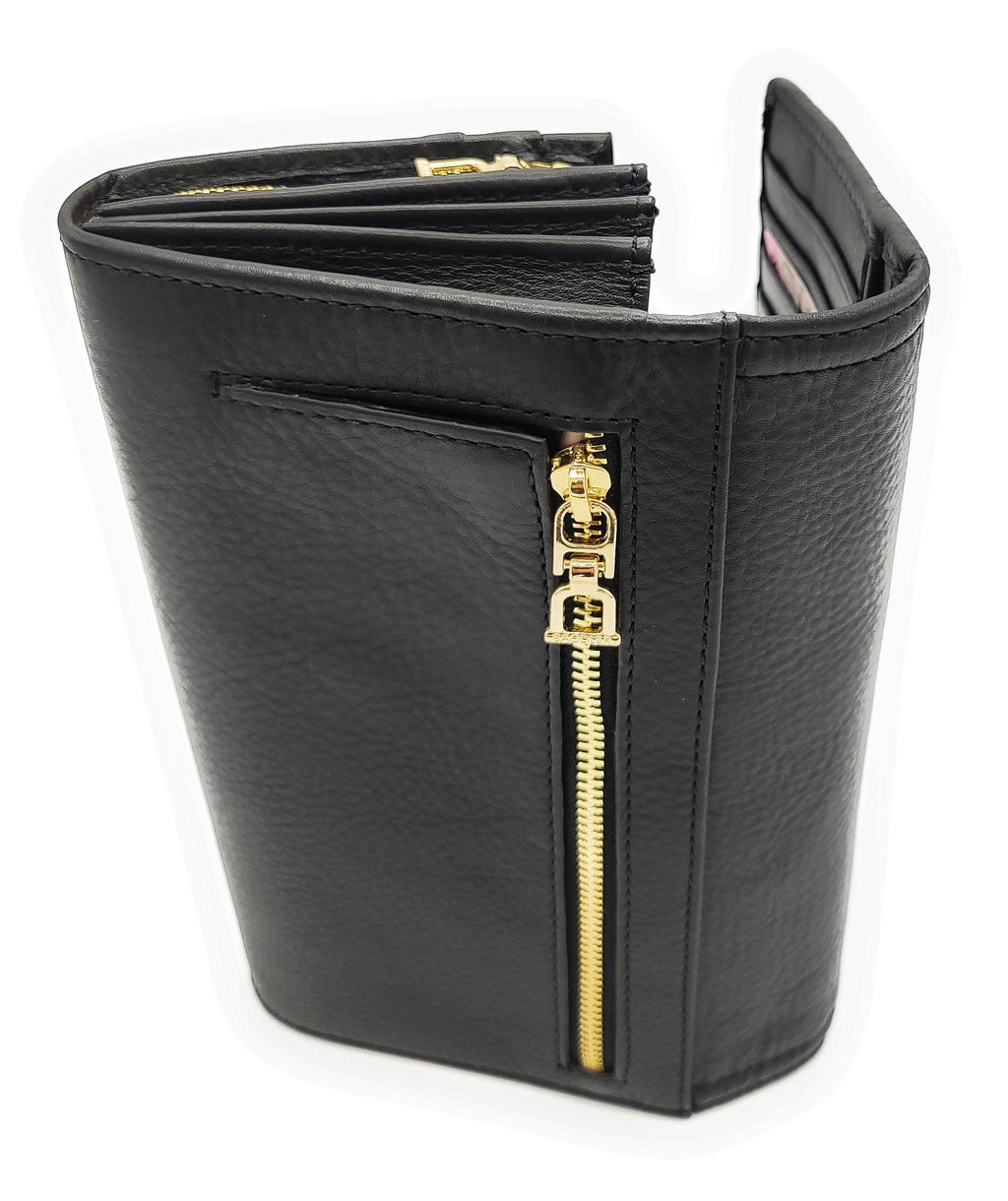 SADDLER BONNIE Real Leather Designer RFID Multi-section Purse | Gift Boxed