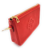 SADDLER FRANKIE Real Leather Designer Zip Top Make-up Pouch | Gift Boxed