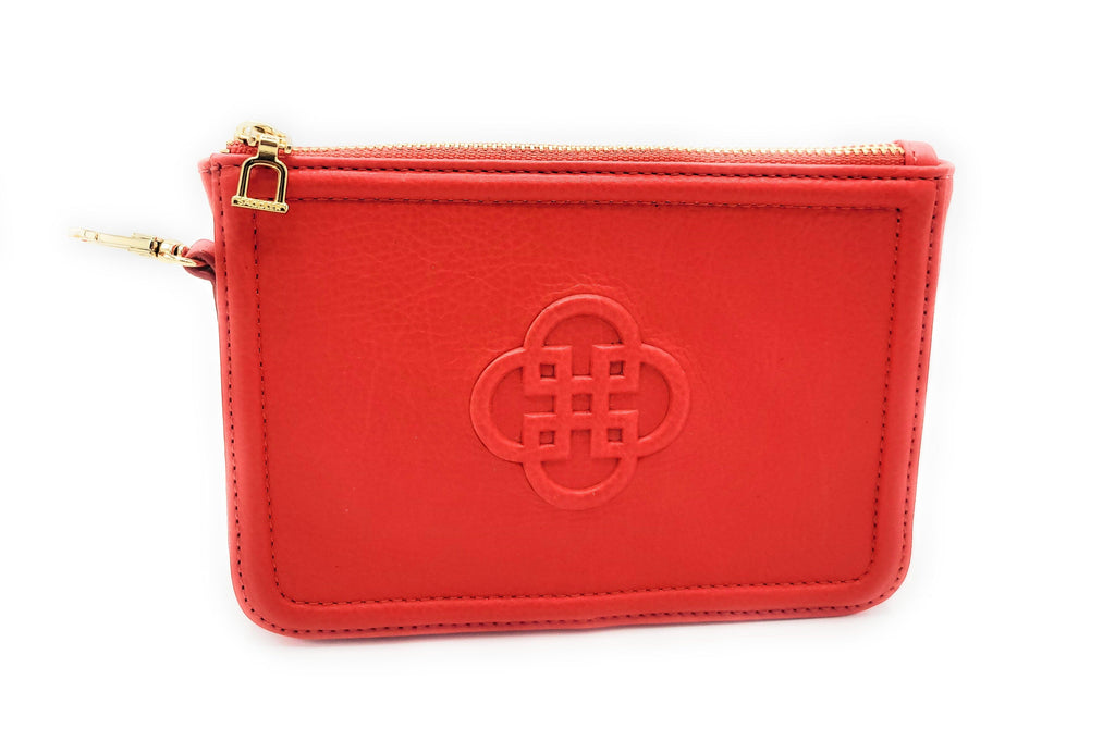 SADDLER FRANKIE Real Leather Designer Zip Top Make-up Pouch | Gift Boxed