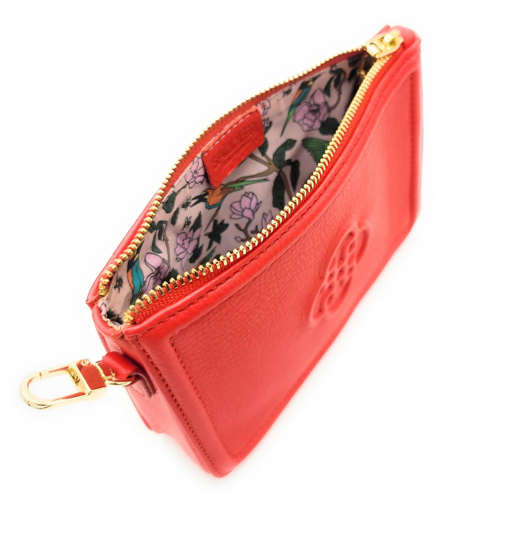 SADDLER FRANKIE Real Leather Designer Zip Top Make-up Pouch | Gift Boxed