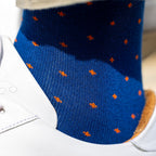 Spotted Orange Bamboo-Blend Socks