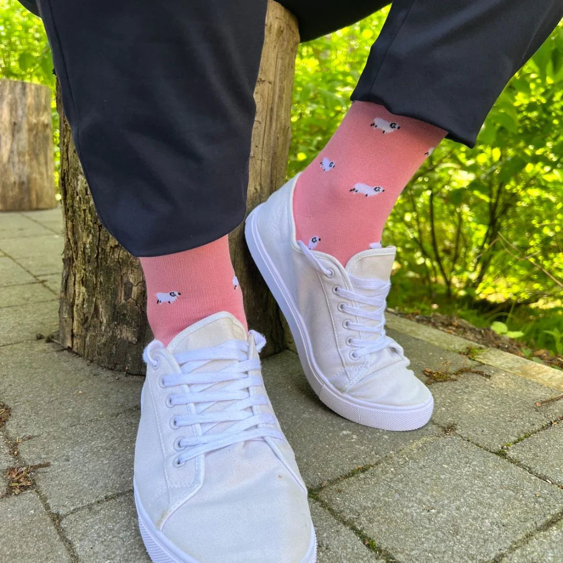 Sheep Comfort Cuff Bamboo-Blend Socks