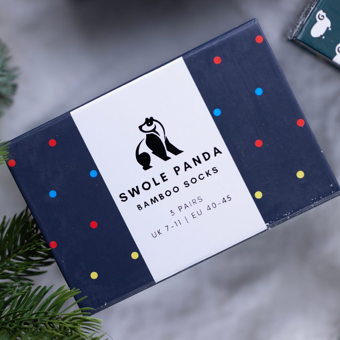 Multi Spot Bamboo-Blend Sock Gift Box, 3 Pairs