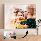 Personalised Watercolour Portrait – Landscape