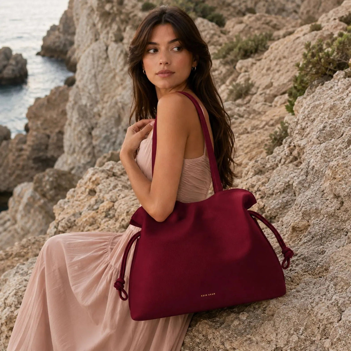 Large Emma Laptop Tote, Cherry