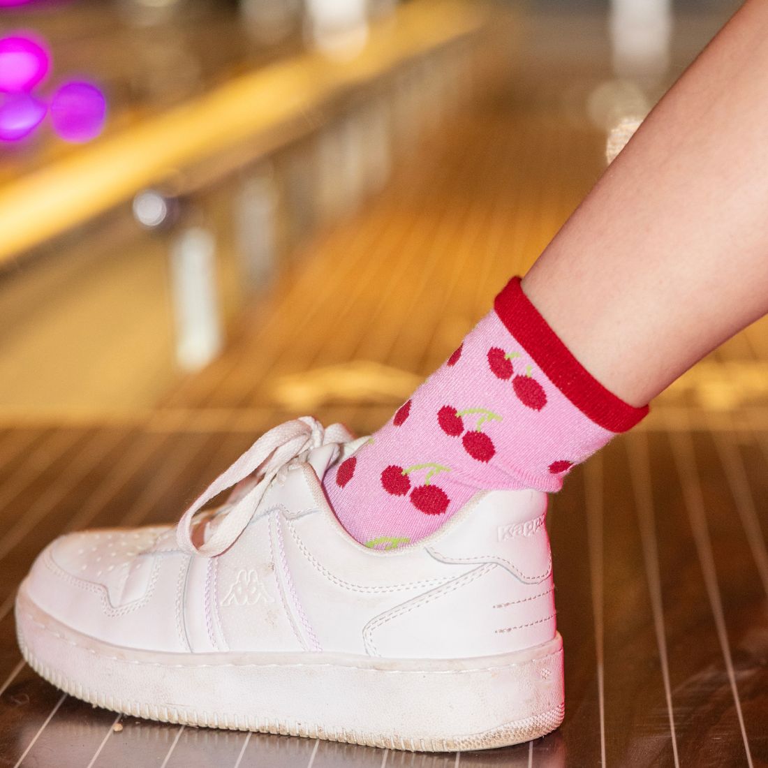 Children's Cherry Bamboo-Blend Socks
