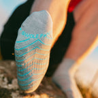Grey Bamboo-Blend Performance Trainer Socks