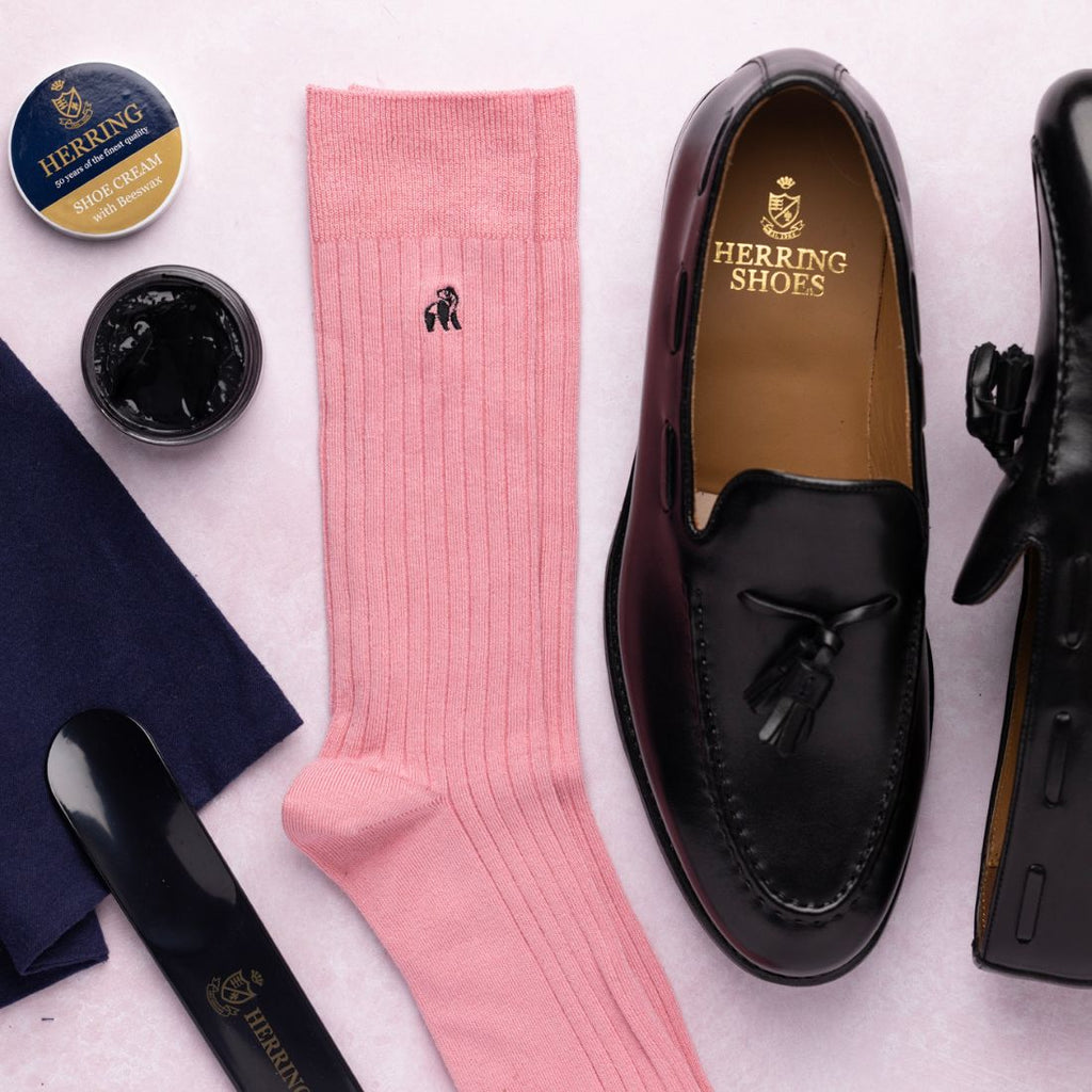 Light Pink Bamboo-Blend Socks