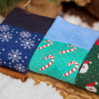 Candy Cane Bamboo-Blend Socks