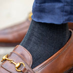 Marl Grey Bamboo-Blend Socks