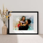 Personalised Watercolour Portrait – Landscape