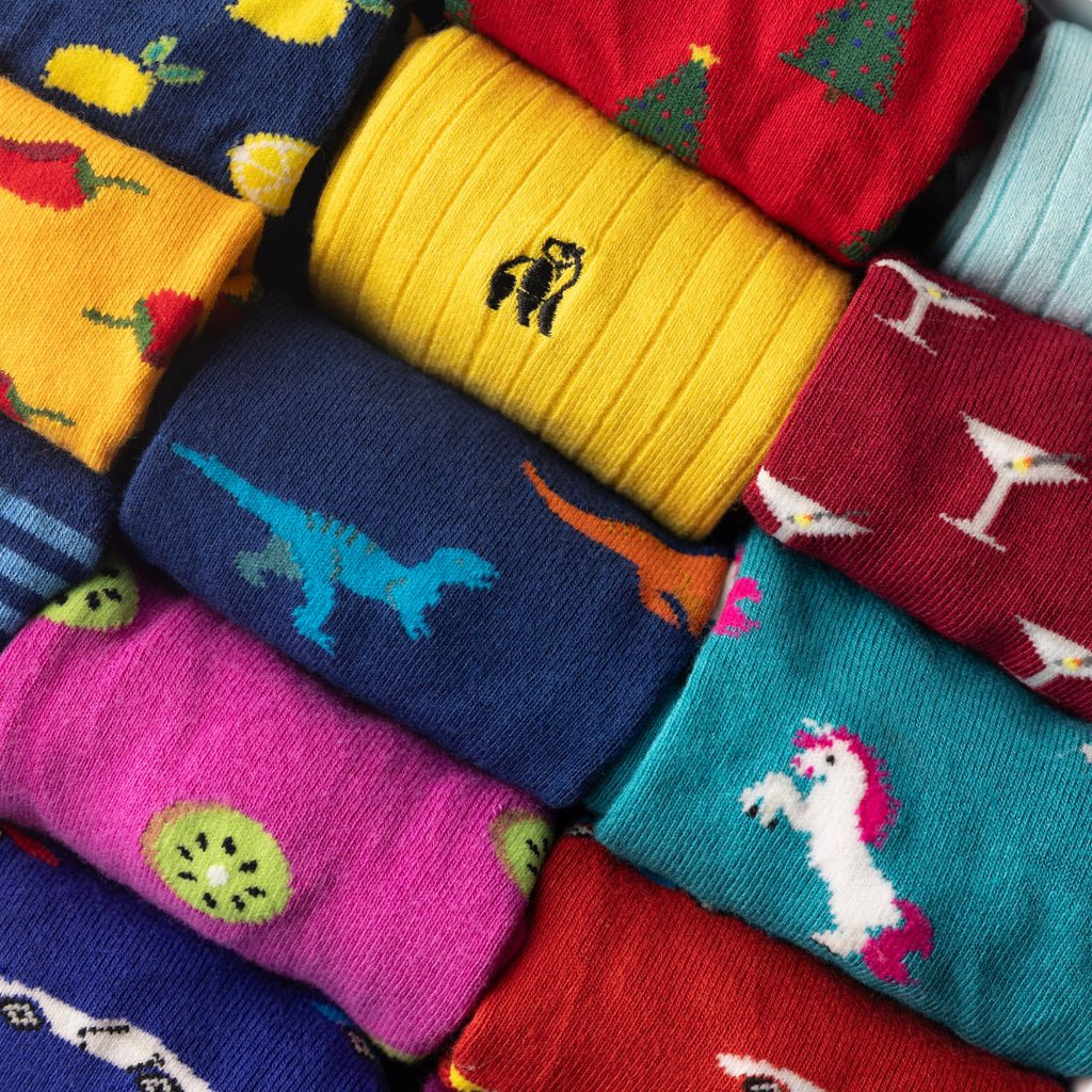 Build Your Own Bamboo-Blend Sock Gift Box, 15 Pairs