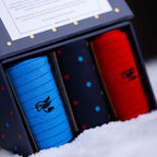Multi Spot Bamboo-Blend Sock Gift Box, 3 Pairs