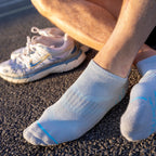 Grey Bamboo-Blend Performance Trainer Socks