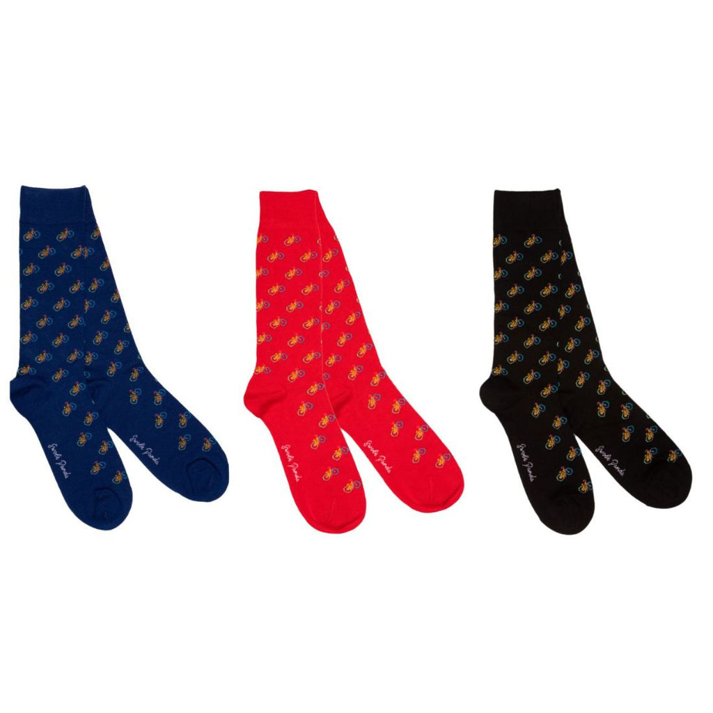 Bicycle Bamboo-Blend Sock Gift Box, 3 Pairs