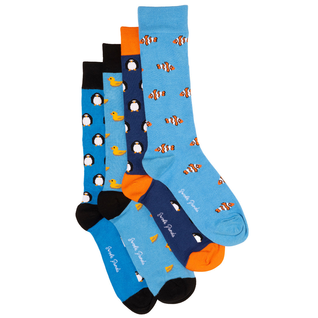 Duck & Penguin Bamboo-Blend Sock Bundle, 4 Pairs