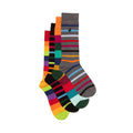 Narrow Stripe Bamboo-Blend Sock Bundle, 4 Pairs