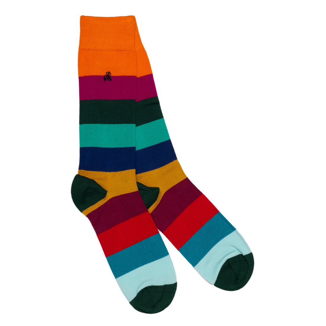 Narrow Stripe Bamboo-Blend Sock Bundle, 4 Pairs