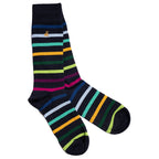 Narrow Stripe Bamboo-Blend Sock Bundle, 4 Pairs